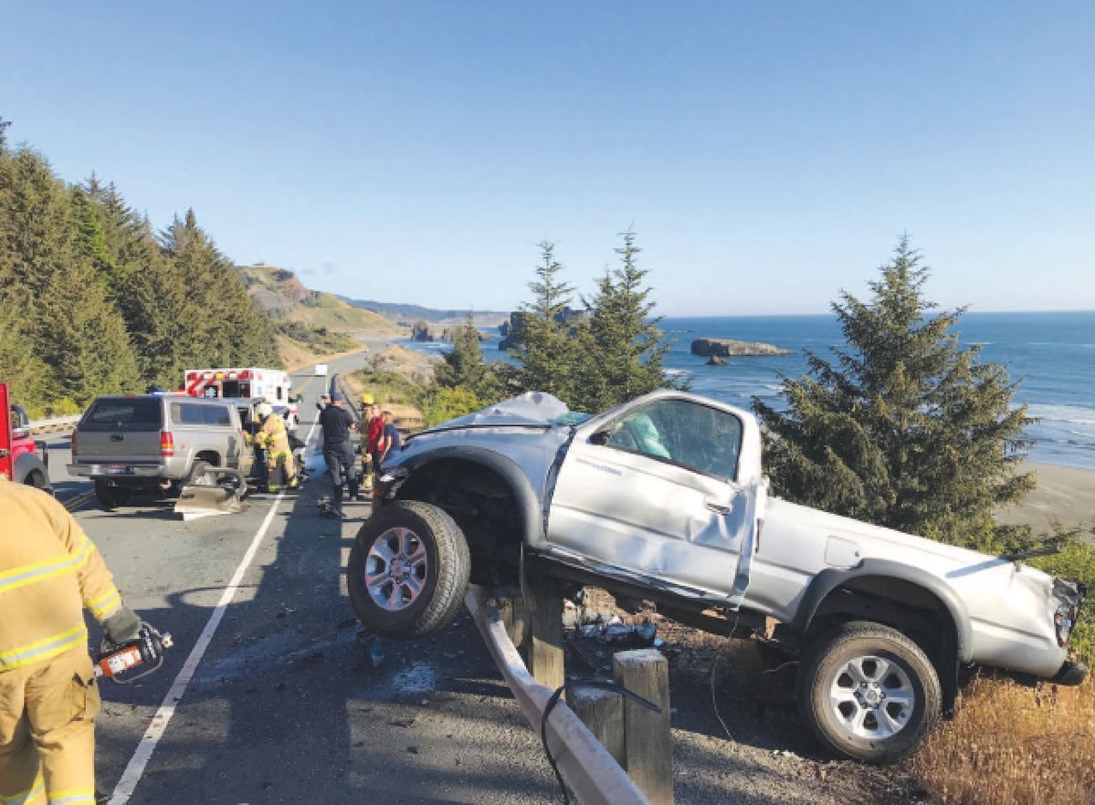 Two-vehicle collision closes Hwy 101 for two hours