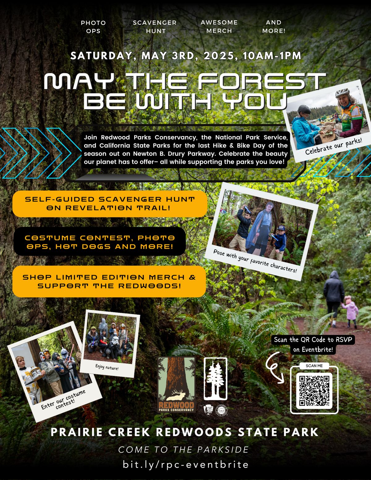 May the Forest Be with You Festival returns to Prairie Creek SP on May 3rd