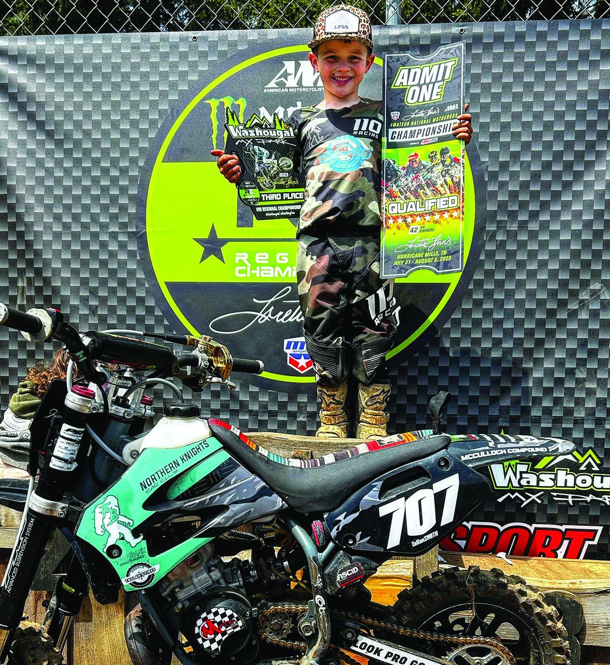 Kindergarten moto crosser going national