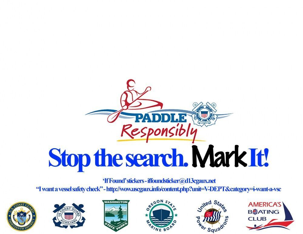 Coast Guard, partners urge paddle craft labeling, owner responsibility
