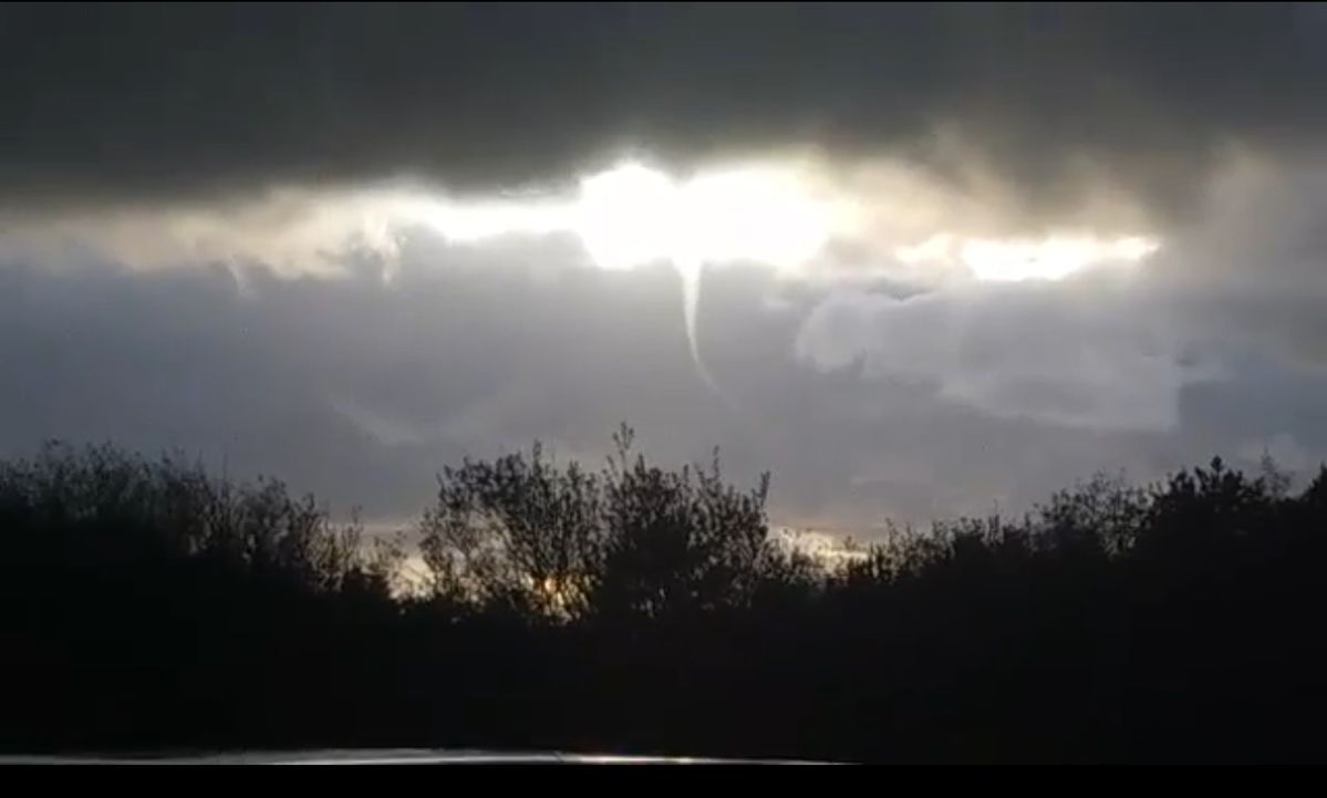 Weather: Possible cold air funnel cloud