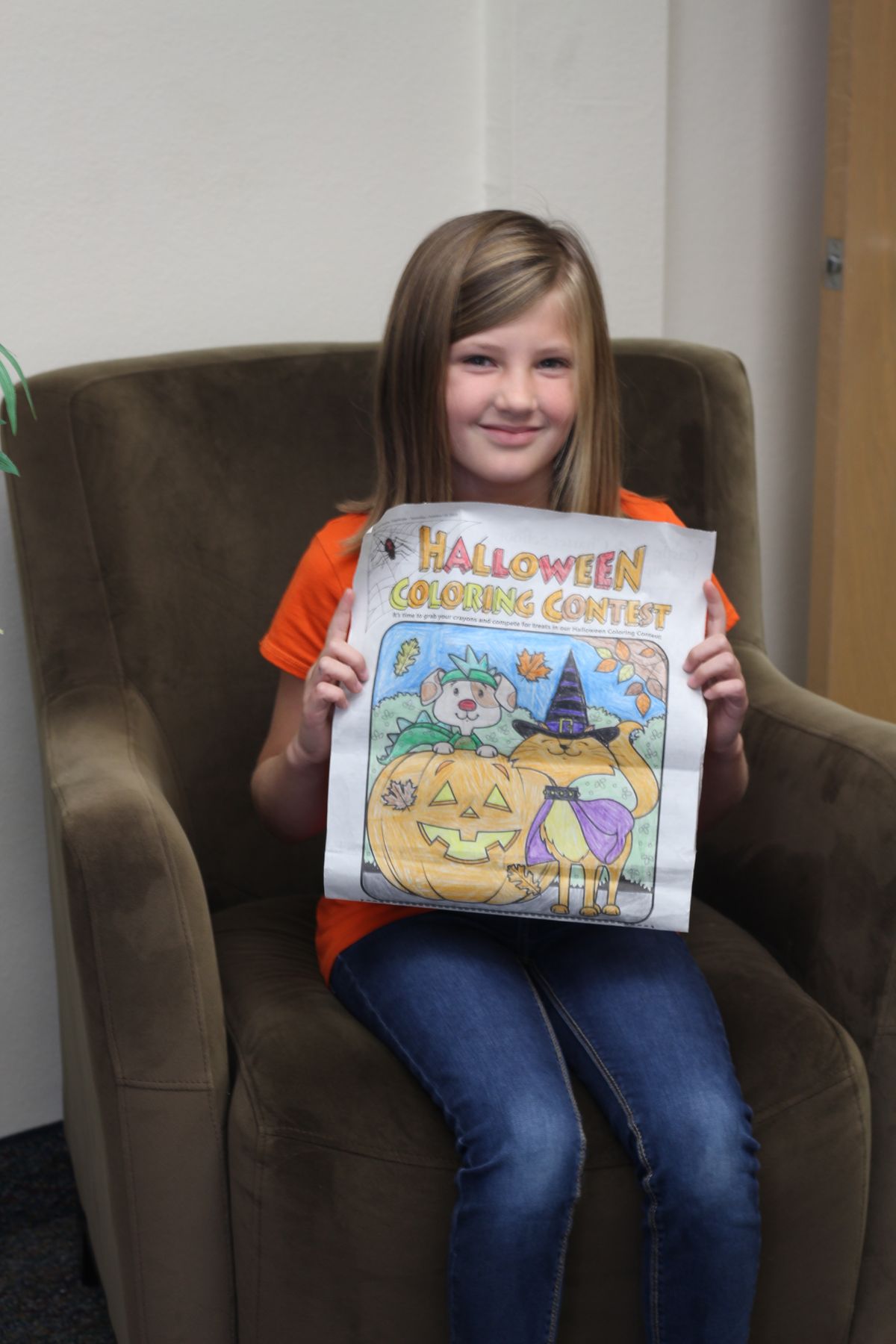 Halloween coloring contest winners