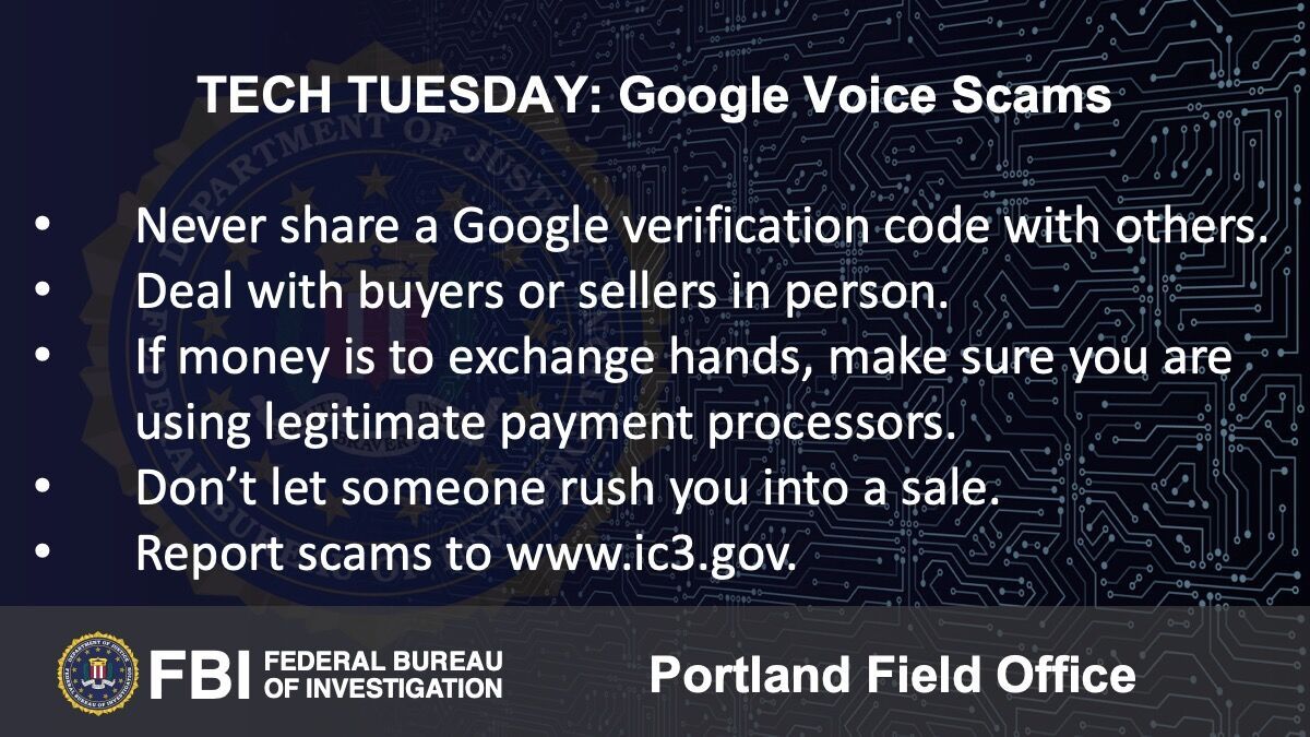Tech Tuesday: Building a Digital Defense Against Google Voice Authentication Scams