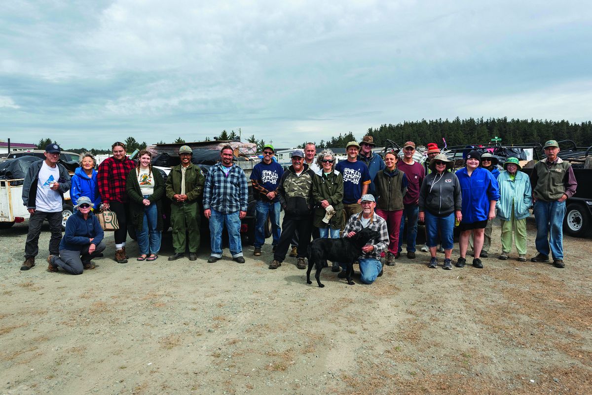 Volunteers help clean up around Crescent City