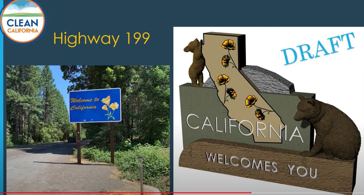 New Portal Monuments  Entering The Golden State Planned