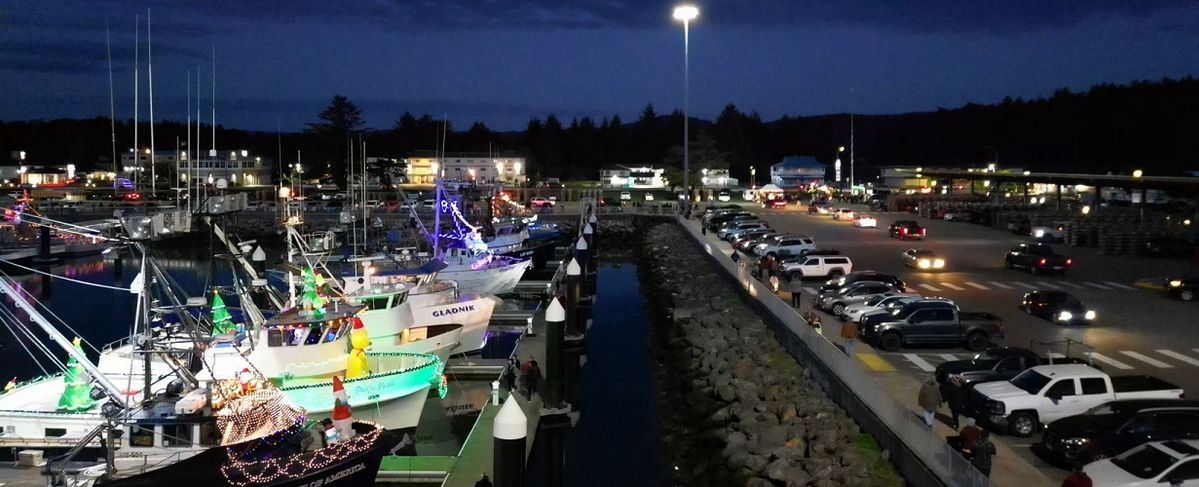 Vessels Light up the Harbor