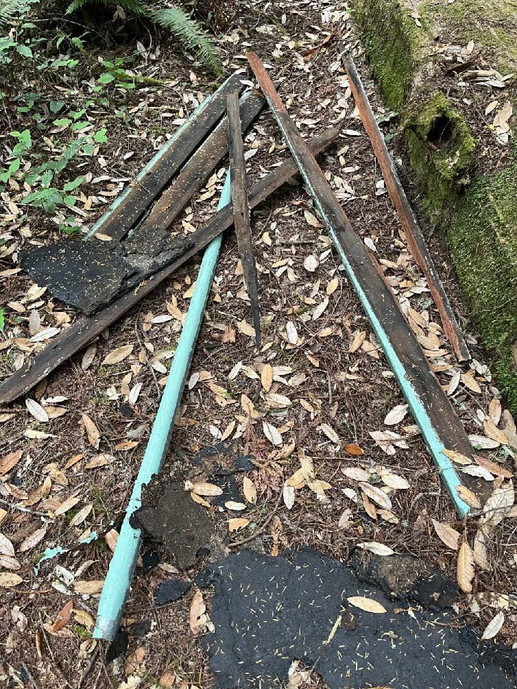 Illegal dumping in the Jedediah Smith portion of Redwood National and State Parks
