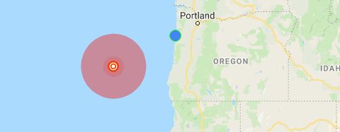 6.3 Earthquake off Southern Oregon Coast