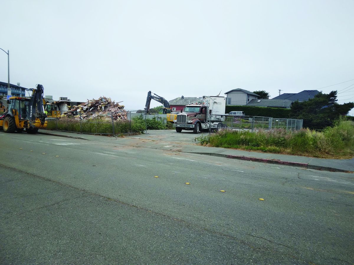Nuisance building finally coming down
