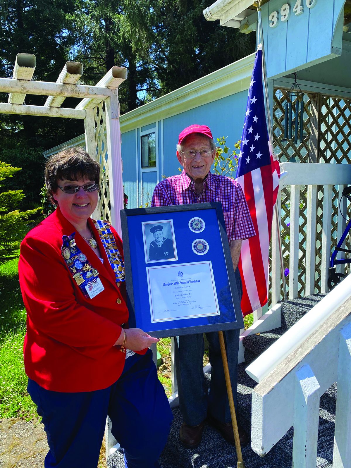 Ames recognized for WWII military service