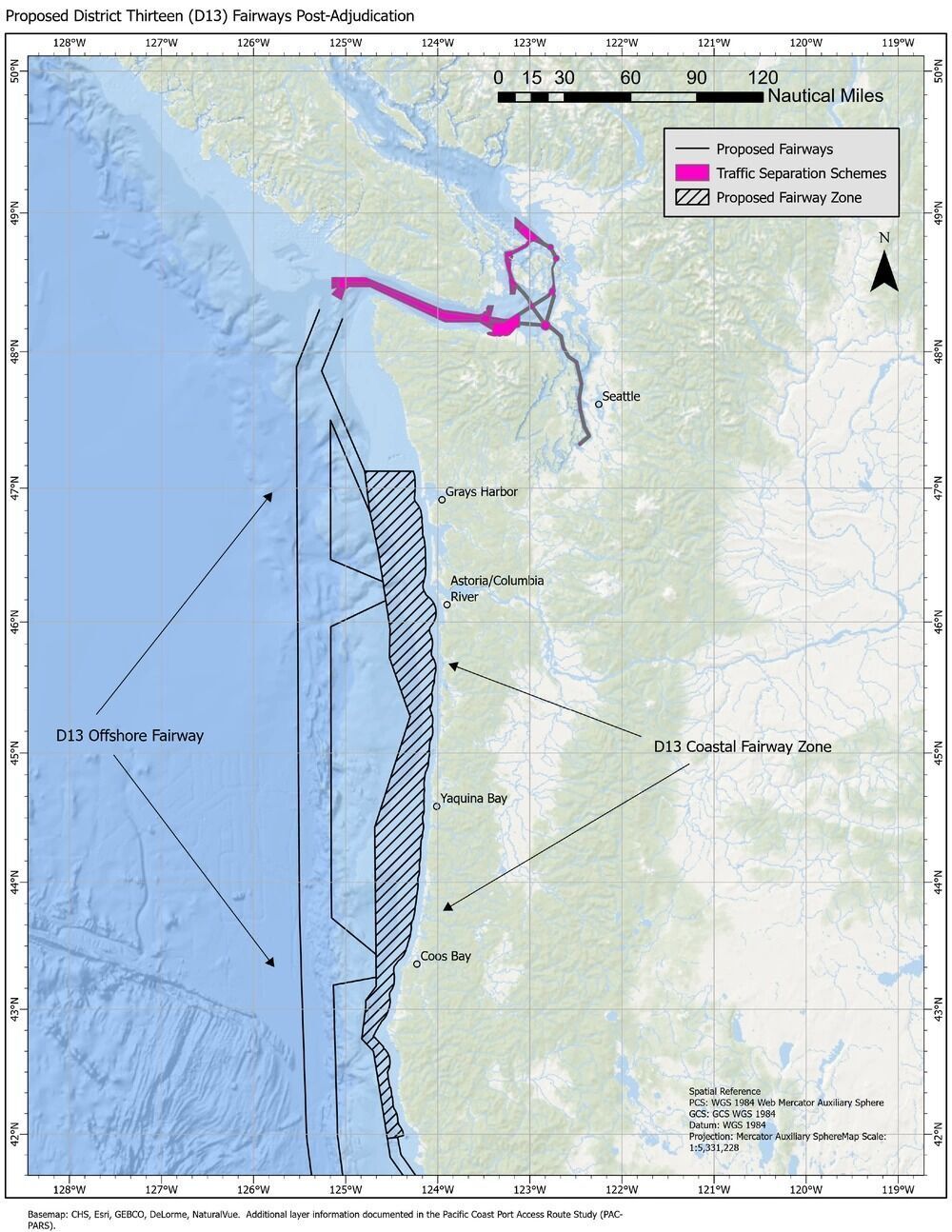 Safe Navigation Study: Coast Guard's voluntary fairways recommendations