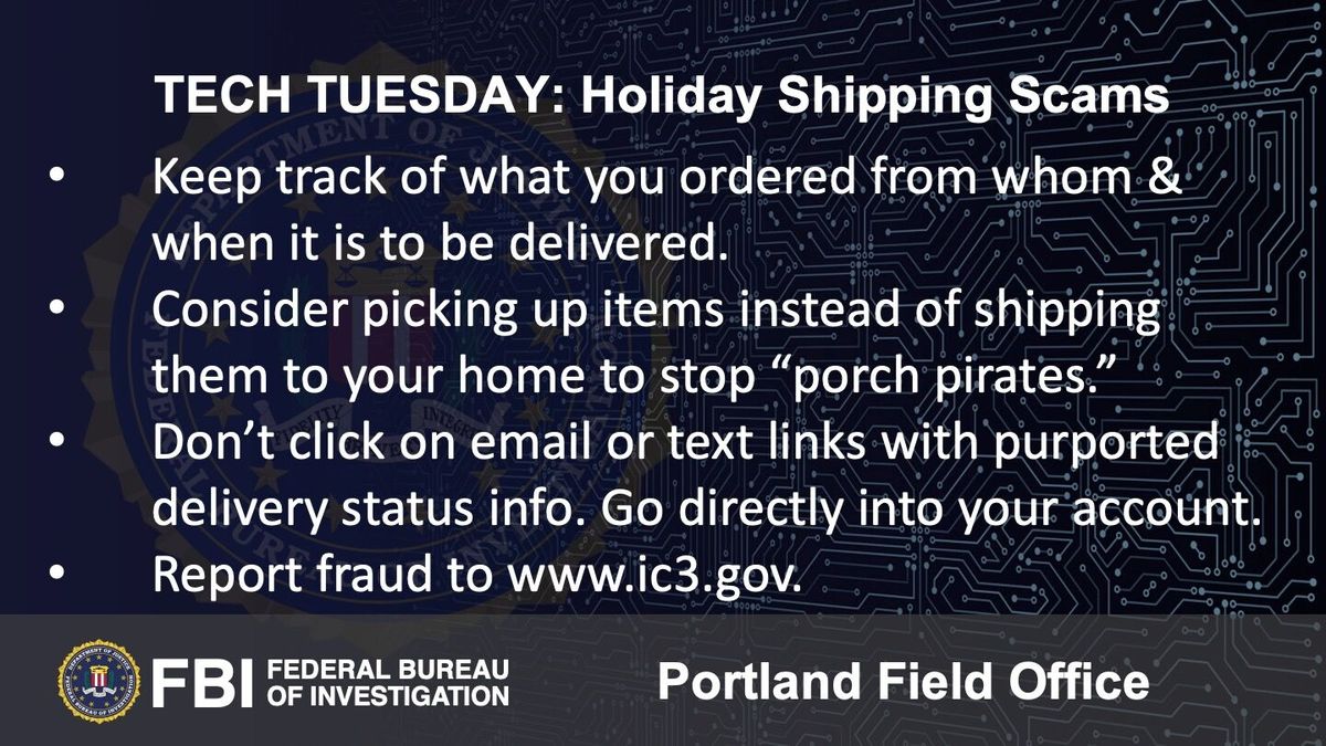 Tech Tuesday: Building a Digital Defense Against Holiday Shipping Scams