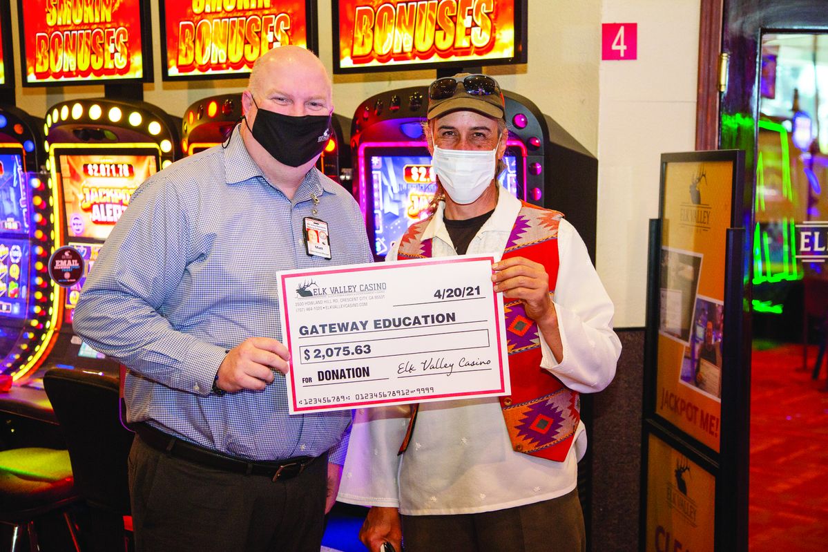Elk Valley Casino customers donate $2,075 to Gateway Education