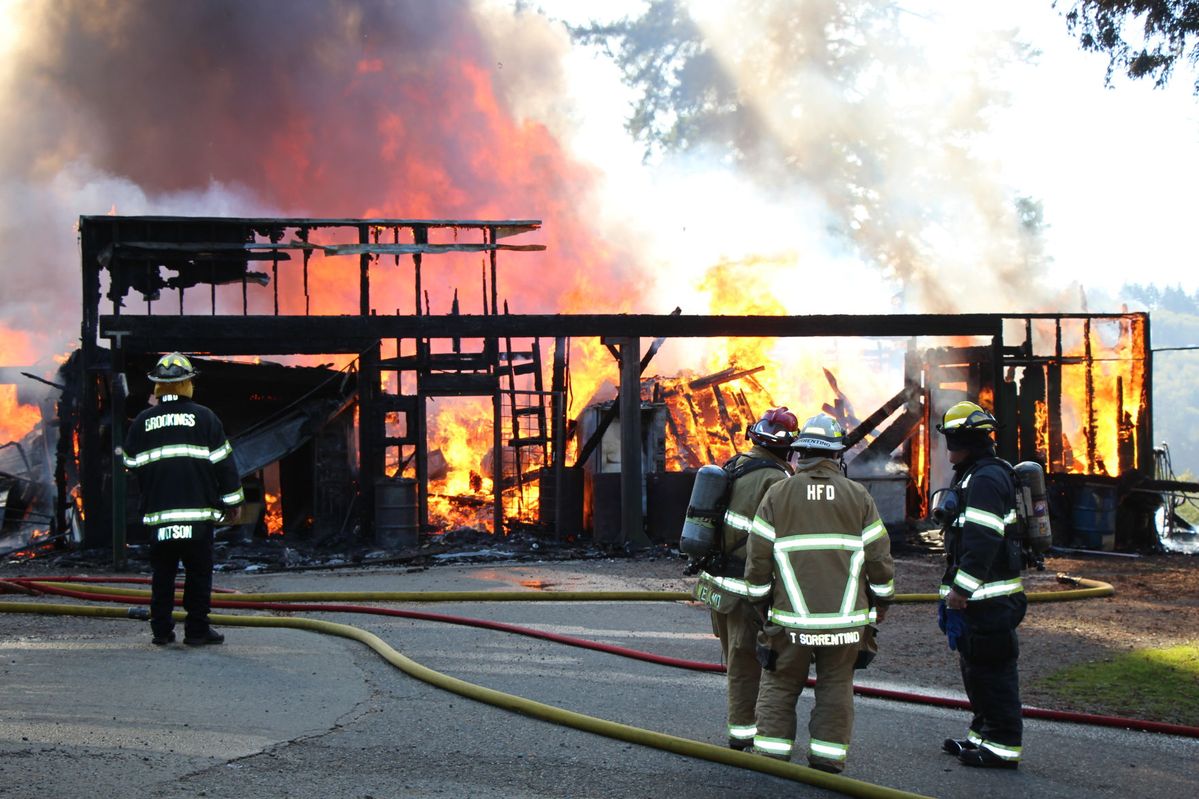 Update - Photos / Structure Fire: Flames destroy local rifle barrel plant
