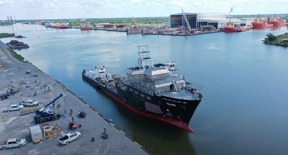 Ship Launch: OSU-led construction of new U.S. oceanographic research vessels