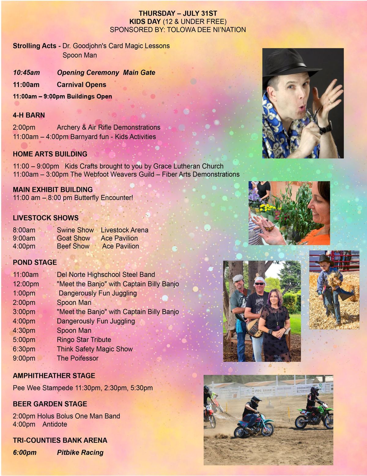 2025 Del Norte County Fair Schedule