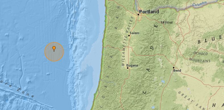 Earthquakes: 3 small tremors off Oregon's Coast