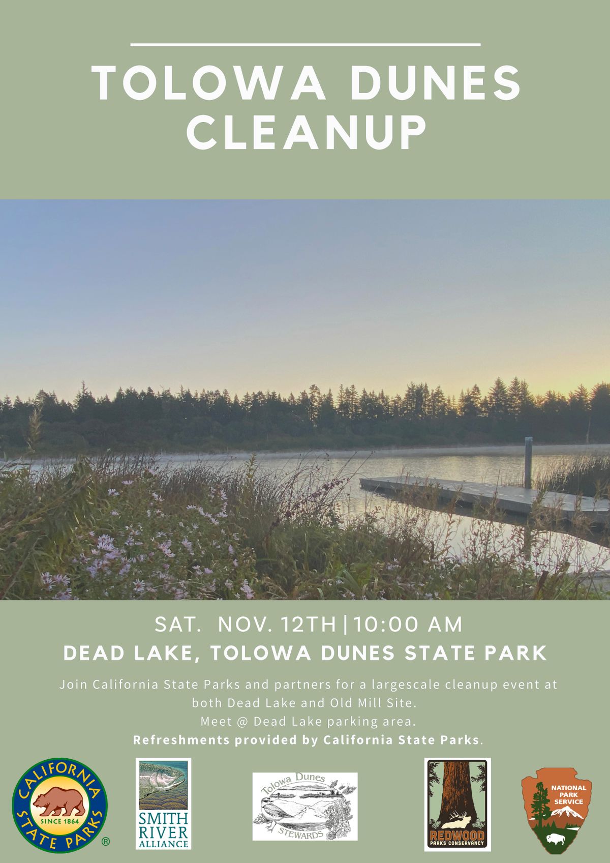 Tolowa Dunes Clean-up Day - Saturday, November 12 at 10am
