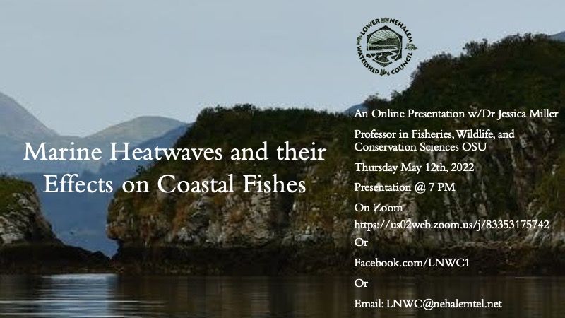 Presentation on marine heatwaves, coastal fishes