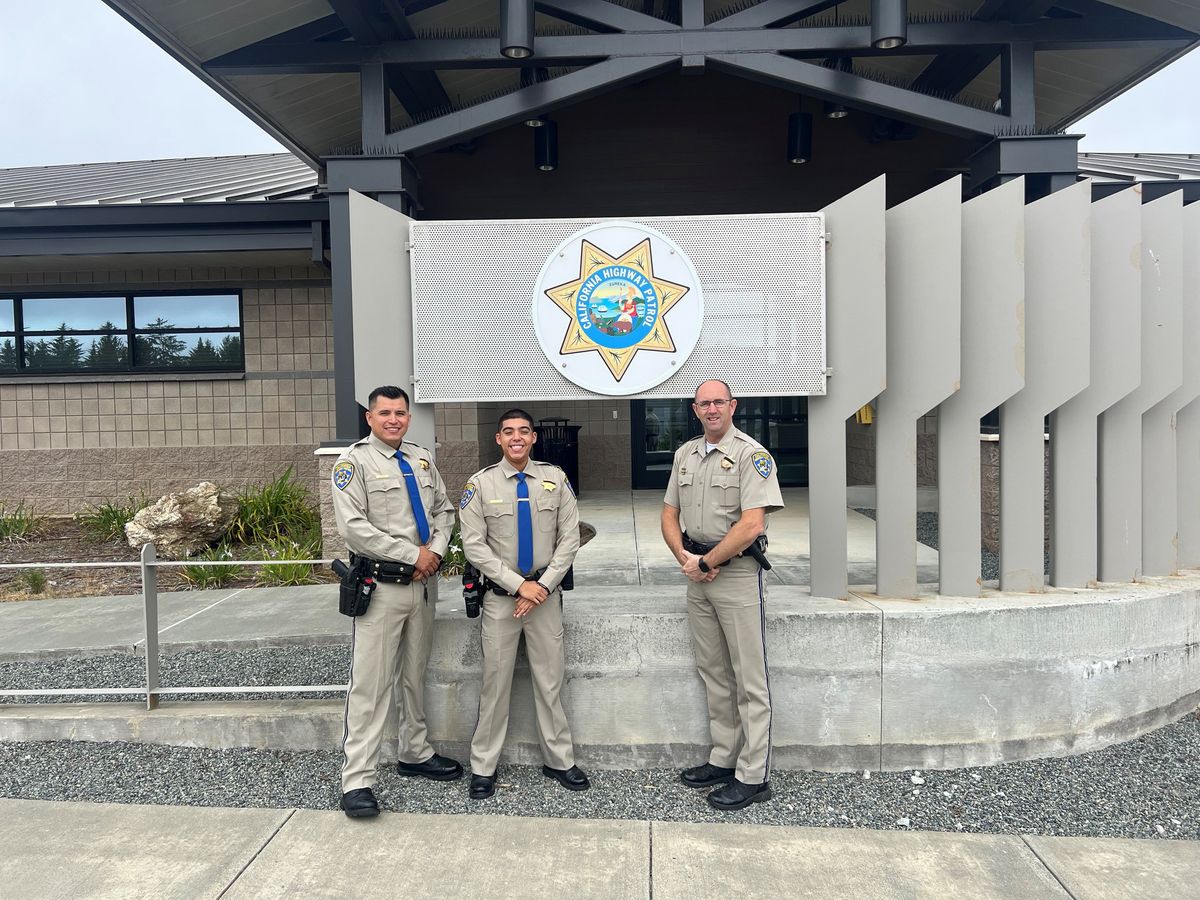 New CHP Officers assigned to Crescent City area office.