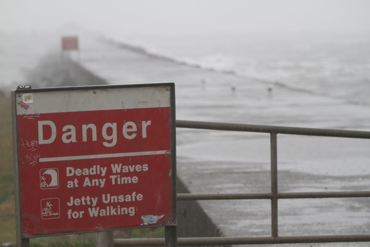 Waves can be hazardous for some, (dangerous) fun for others