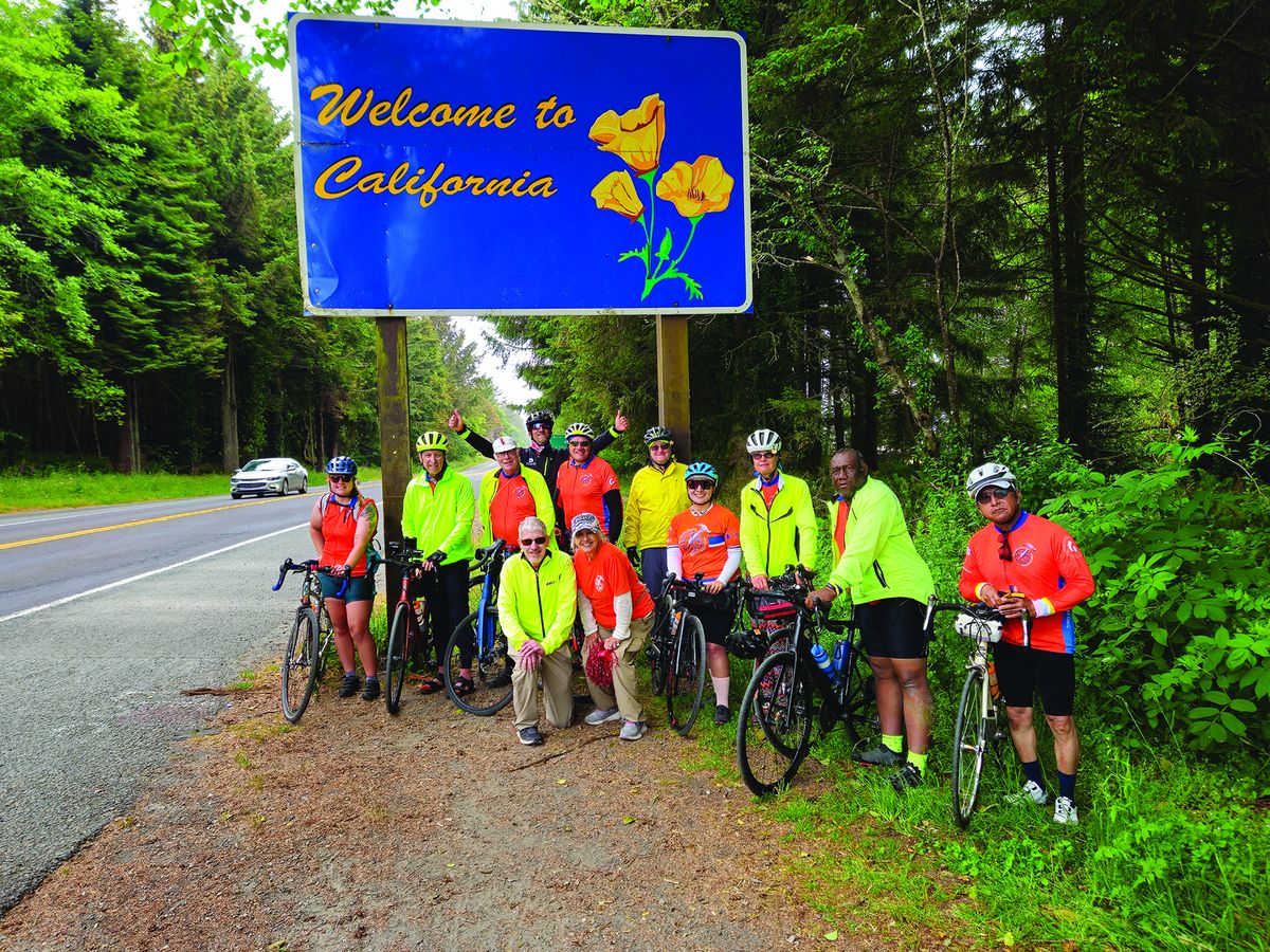 Bicyclists for Housing Passing Through Del Norte