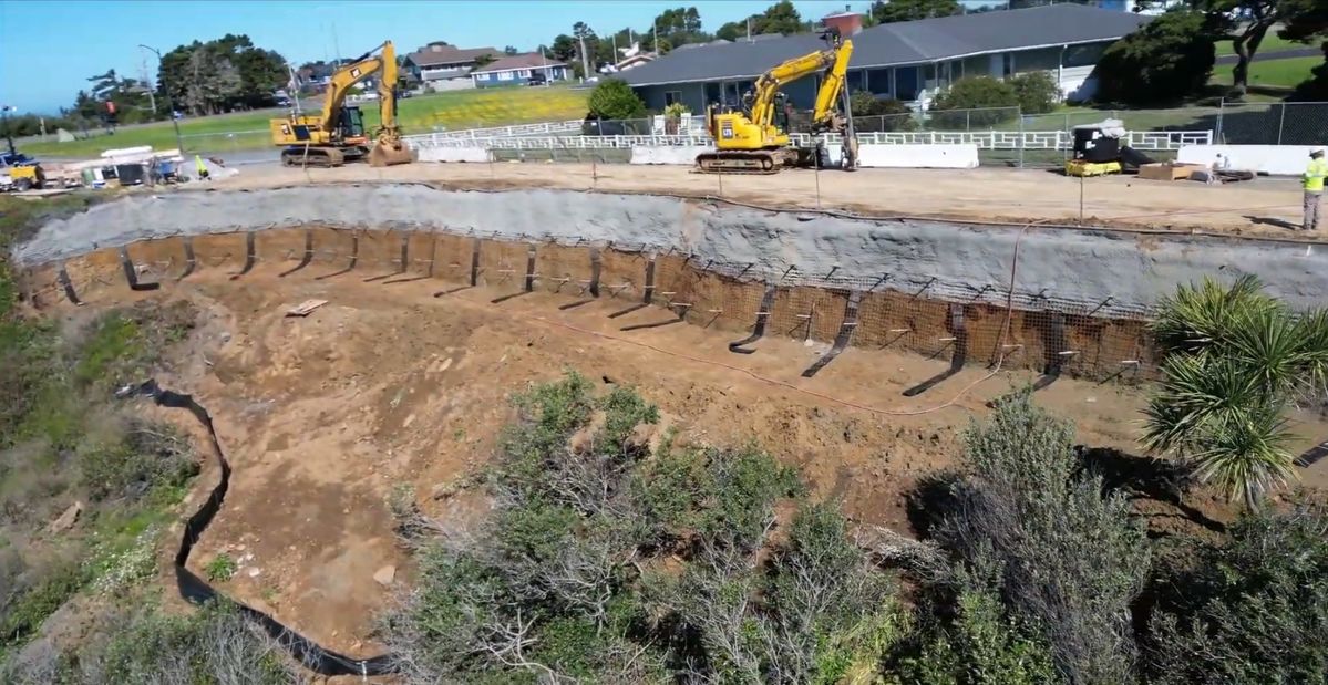Emergency Construction Continues on Pebble Beach Drive