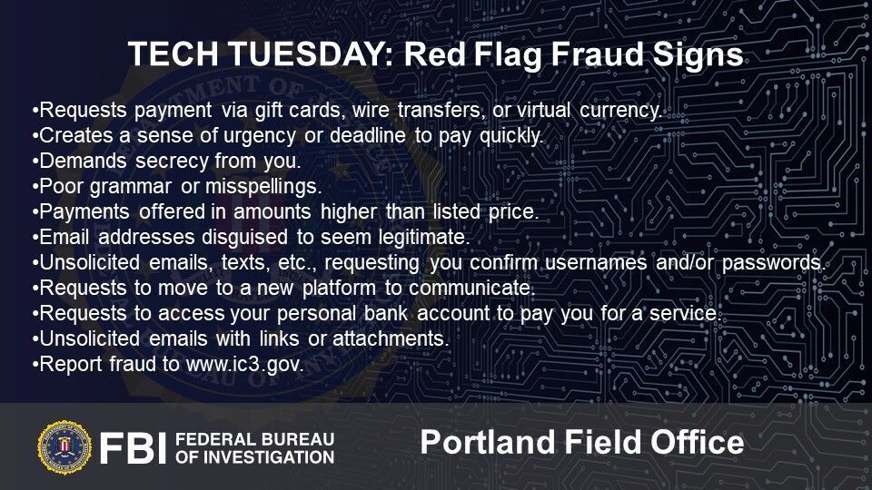 Tech Tuesday: Building a digital defense by knowing the top ten red flag fraud signs