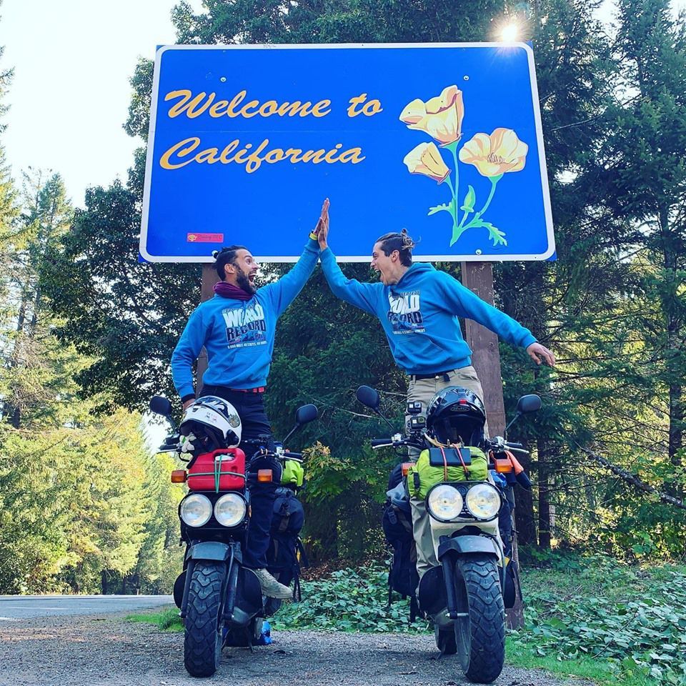 Scootering to break a world record