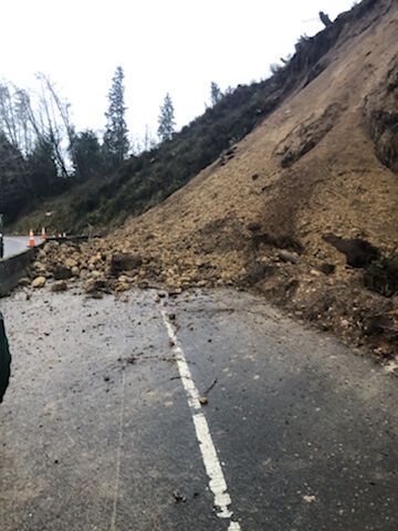 Landslides a threat during wet winters