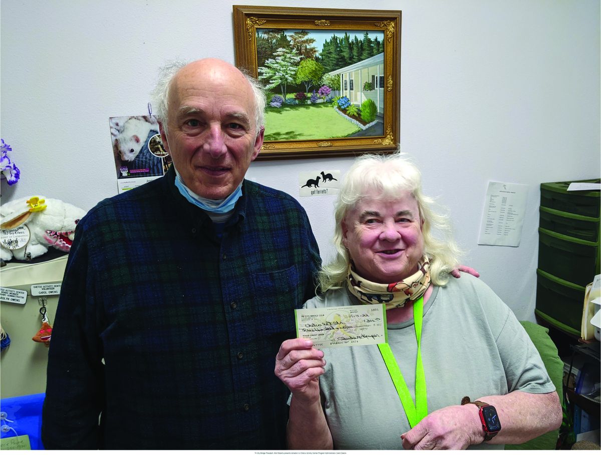 Bridge Club donates to community organizations
