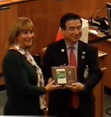 Japanese delegate hails sister city’s rebirth and new life