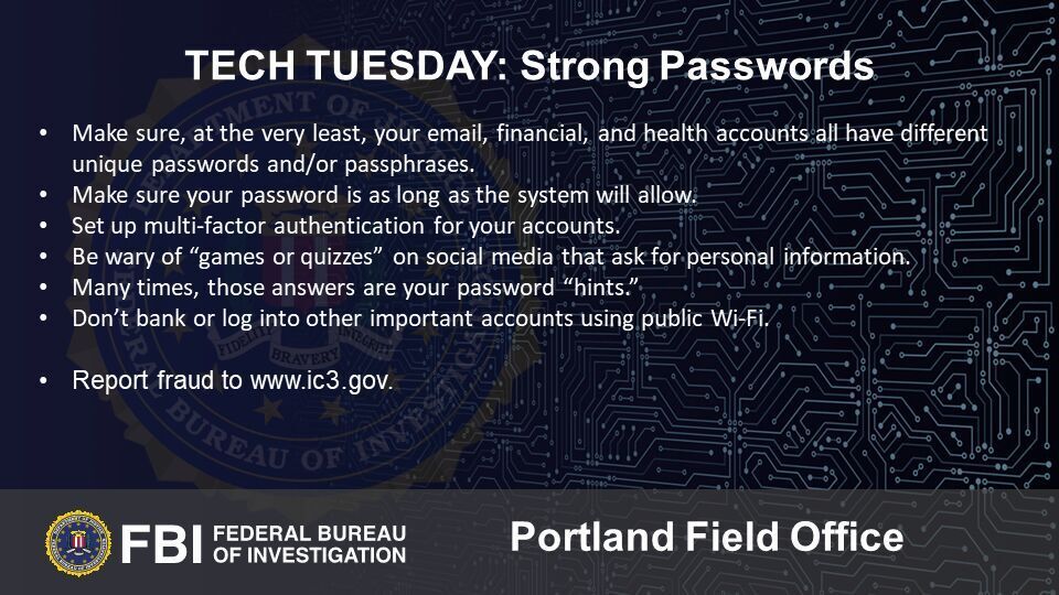Tech Tuesday: Building a digital defense with strong passwords and account protection