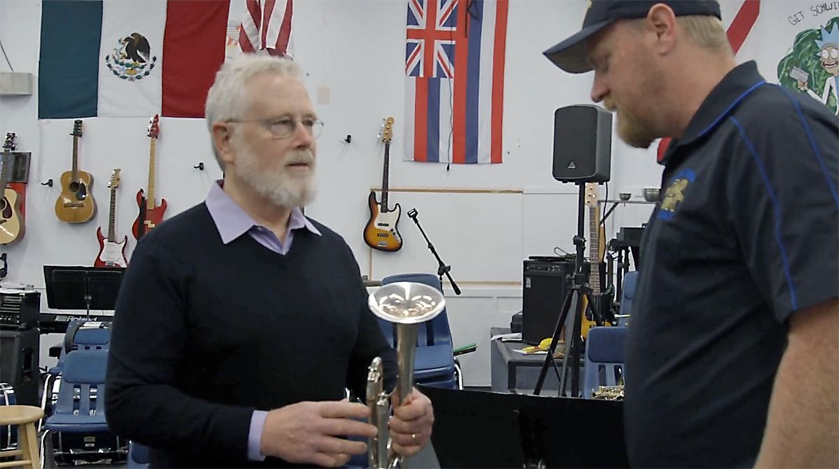 Del Norte grad donates 100 band instruments – and then some