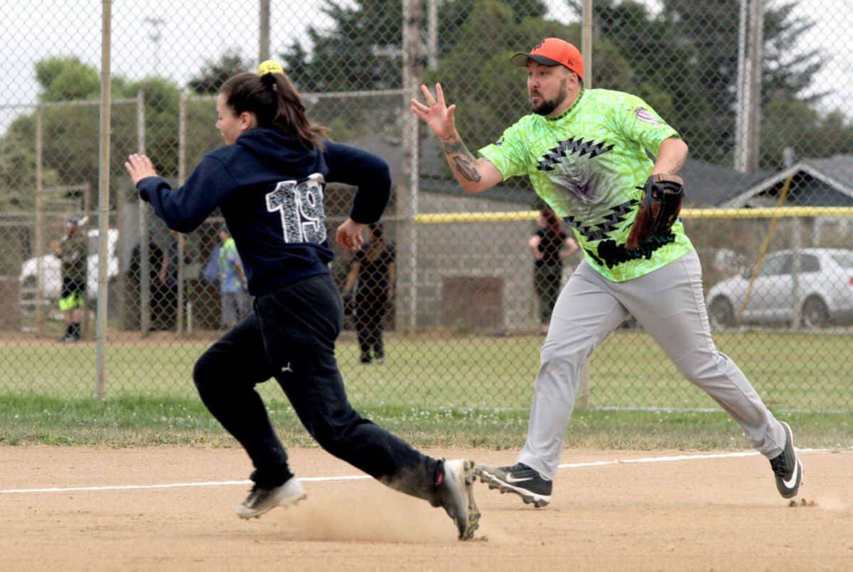 First week of slowpitch softball at Pyke Field