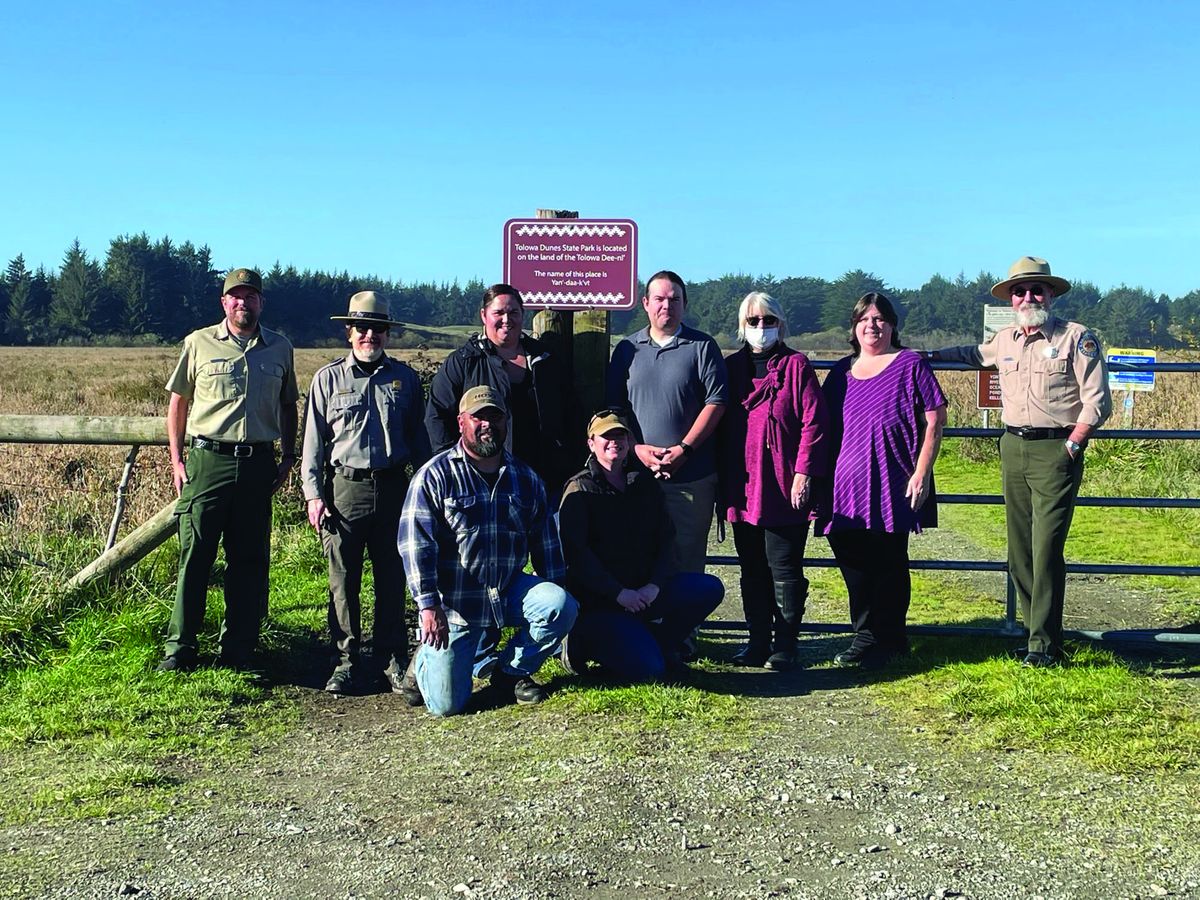 Parks place land acknowledgement signs in partnership with Tolowa Dee-ni’ Nation