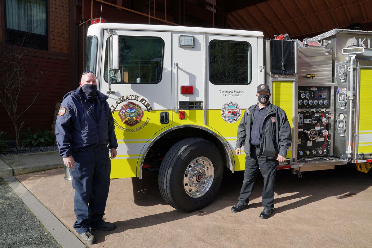 Yurok Tribe donates new fire truck to Klamath Fire Protection District