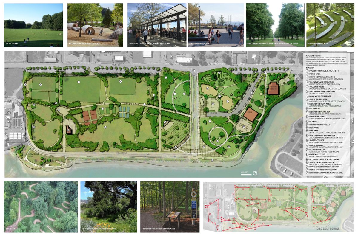 City staff unveil, seek input on top three designs for Beach Front Park master plan