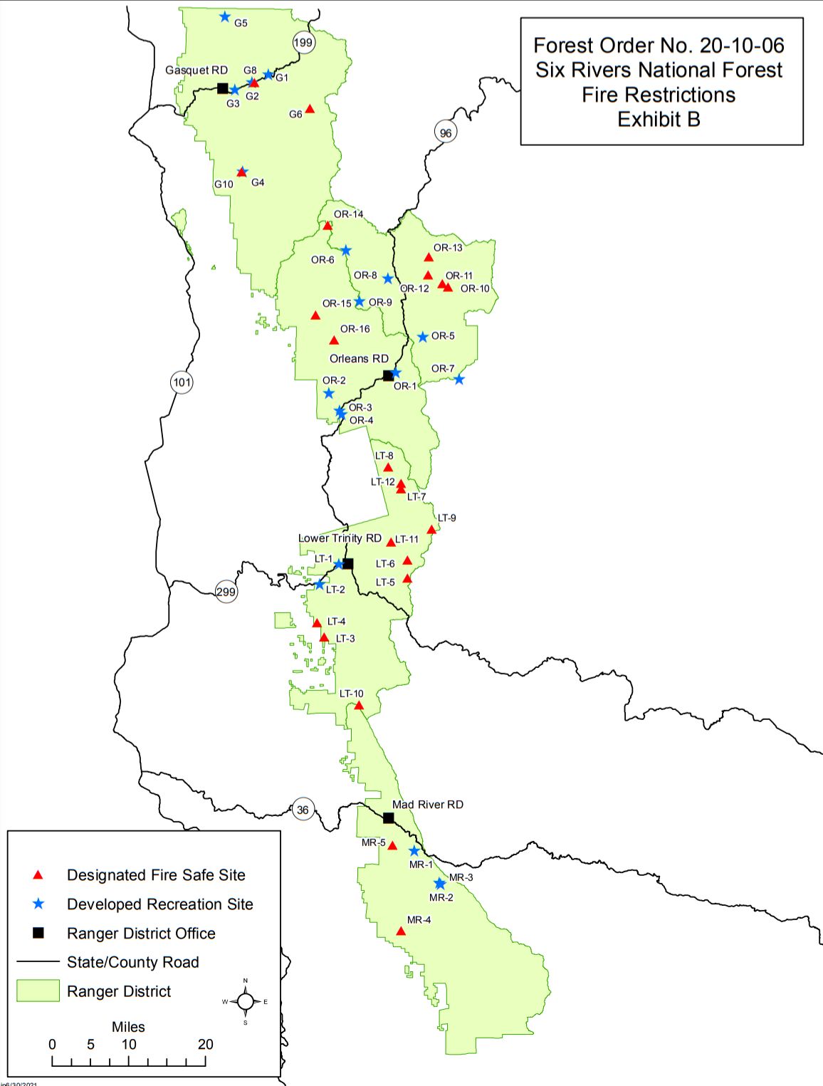 Fire restrictions now in effect in Six Rivers National Forest