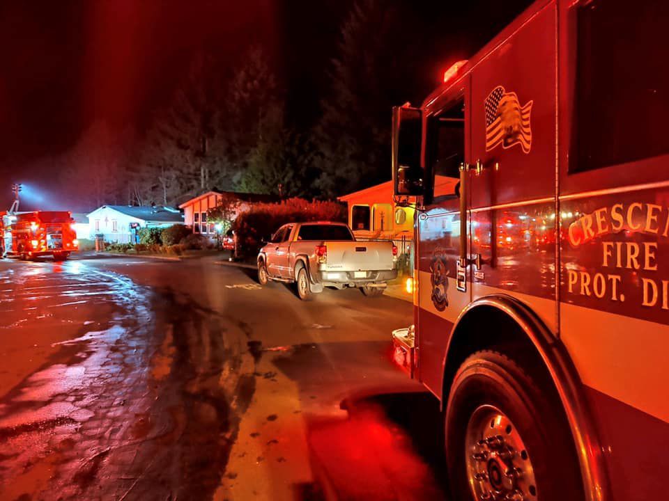 Firefighters battle Crescent City structure fire