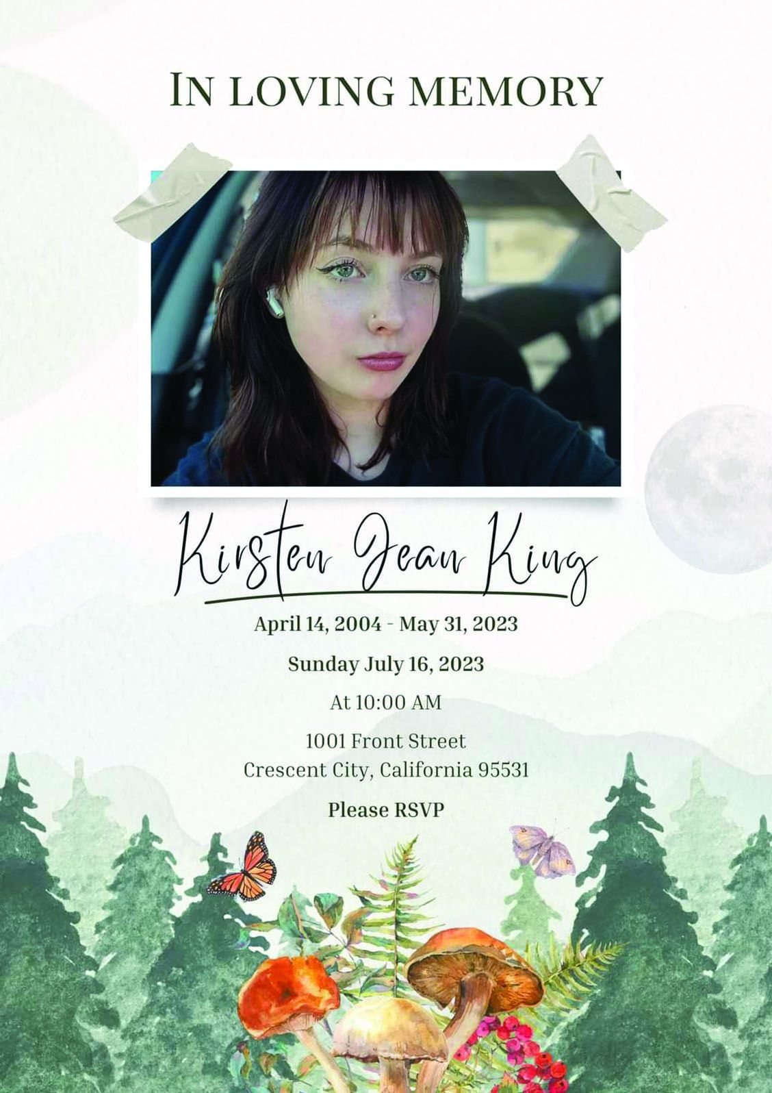 Celebration of Life set for Kirsten