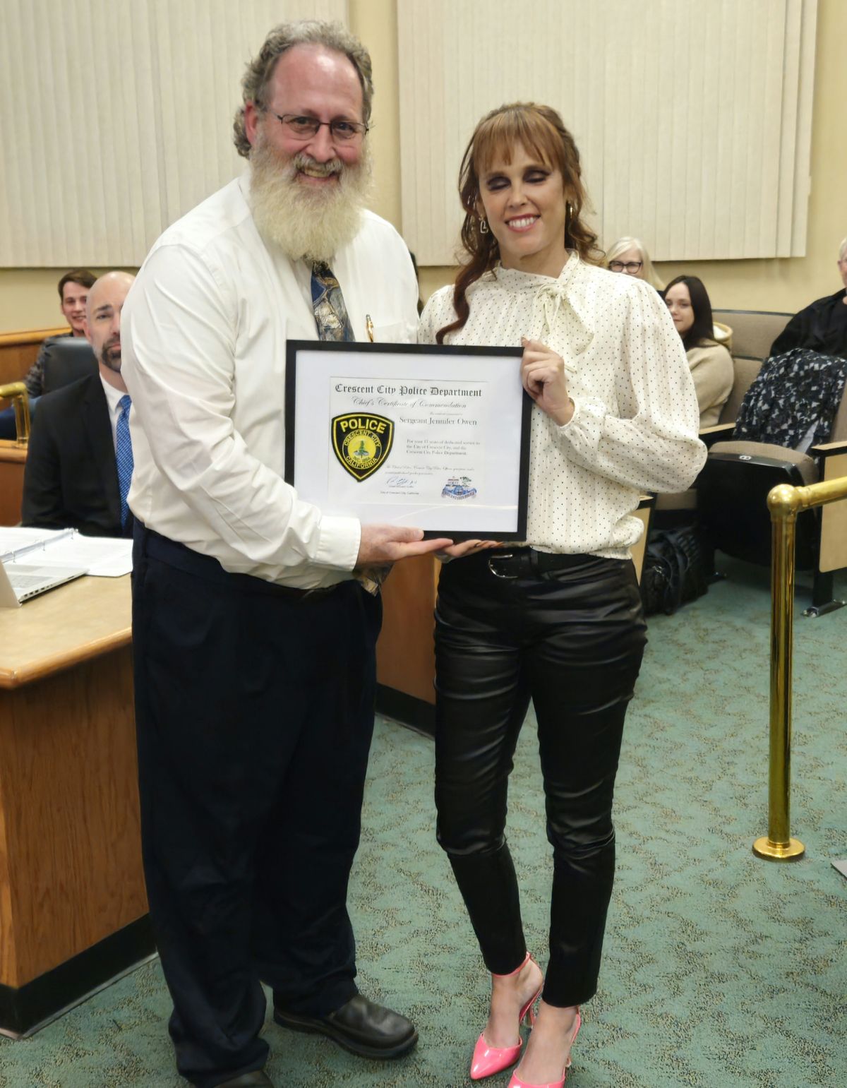City Recognizes CCPD Sergeant Transferring to DNSD