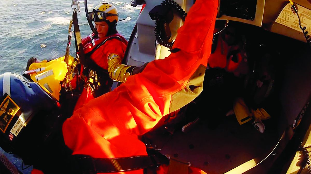 California, Oregon Coast Guard crews rescue 6 from sailboat taking on water 80 miles west of Crescent City