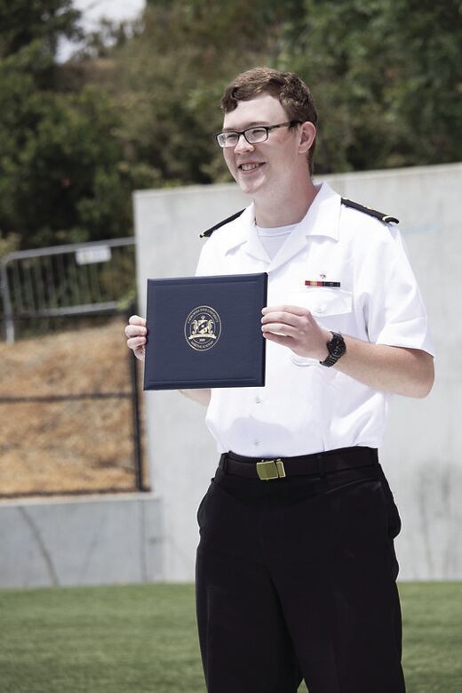 Meriedth graduates from CSU Maritime Academy